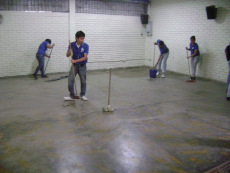 Limpieza del auditorio 