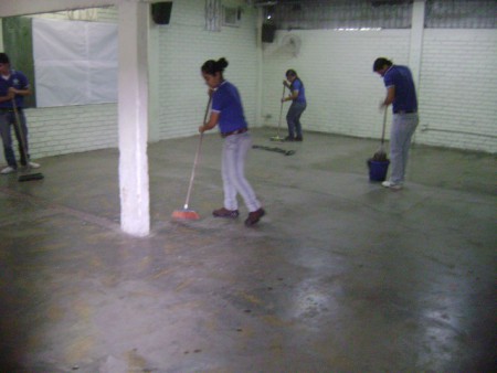 Limpieza del auditorio 